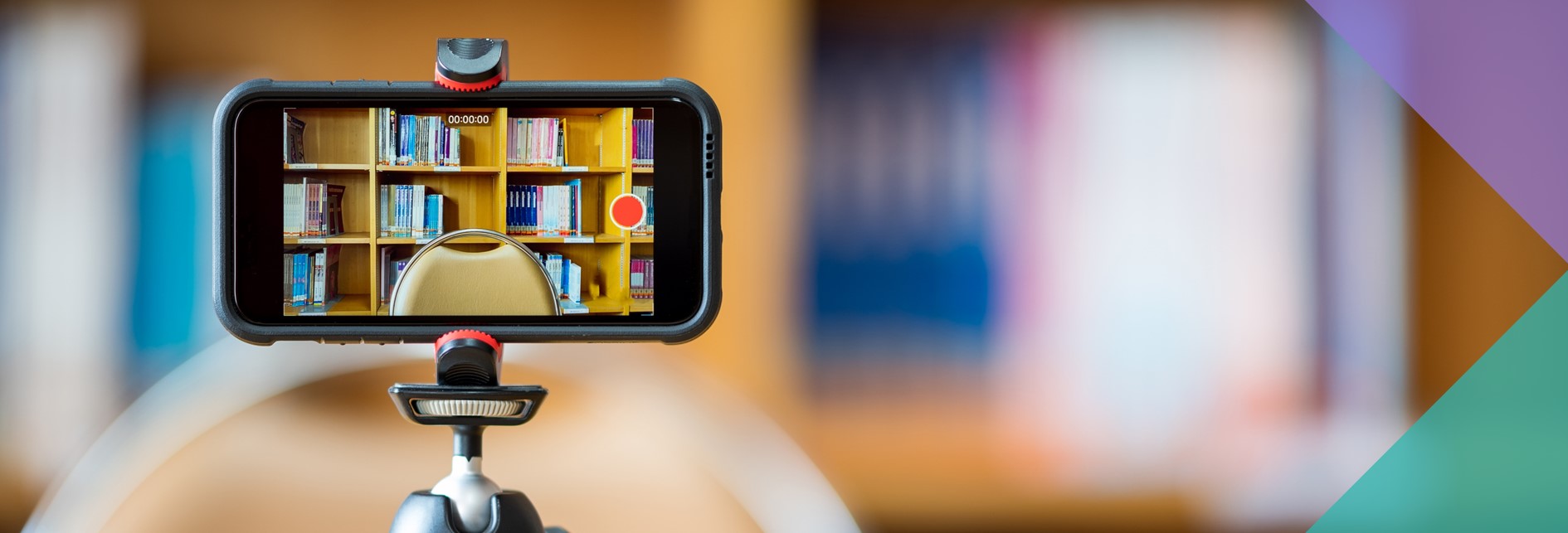 a phone ready to record